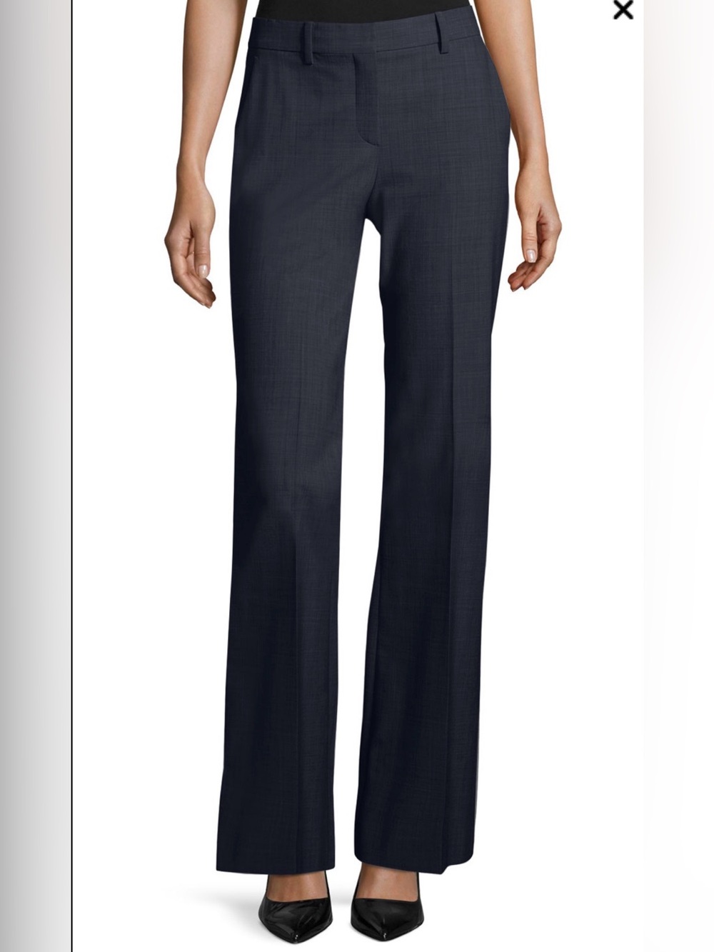 Theory Jotsna Lightweight Continuous Stretch-Wool Pants size 10